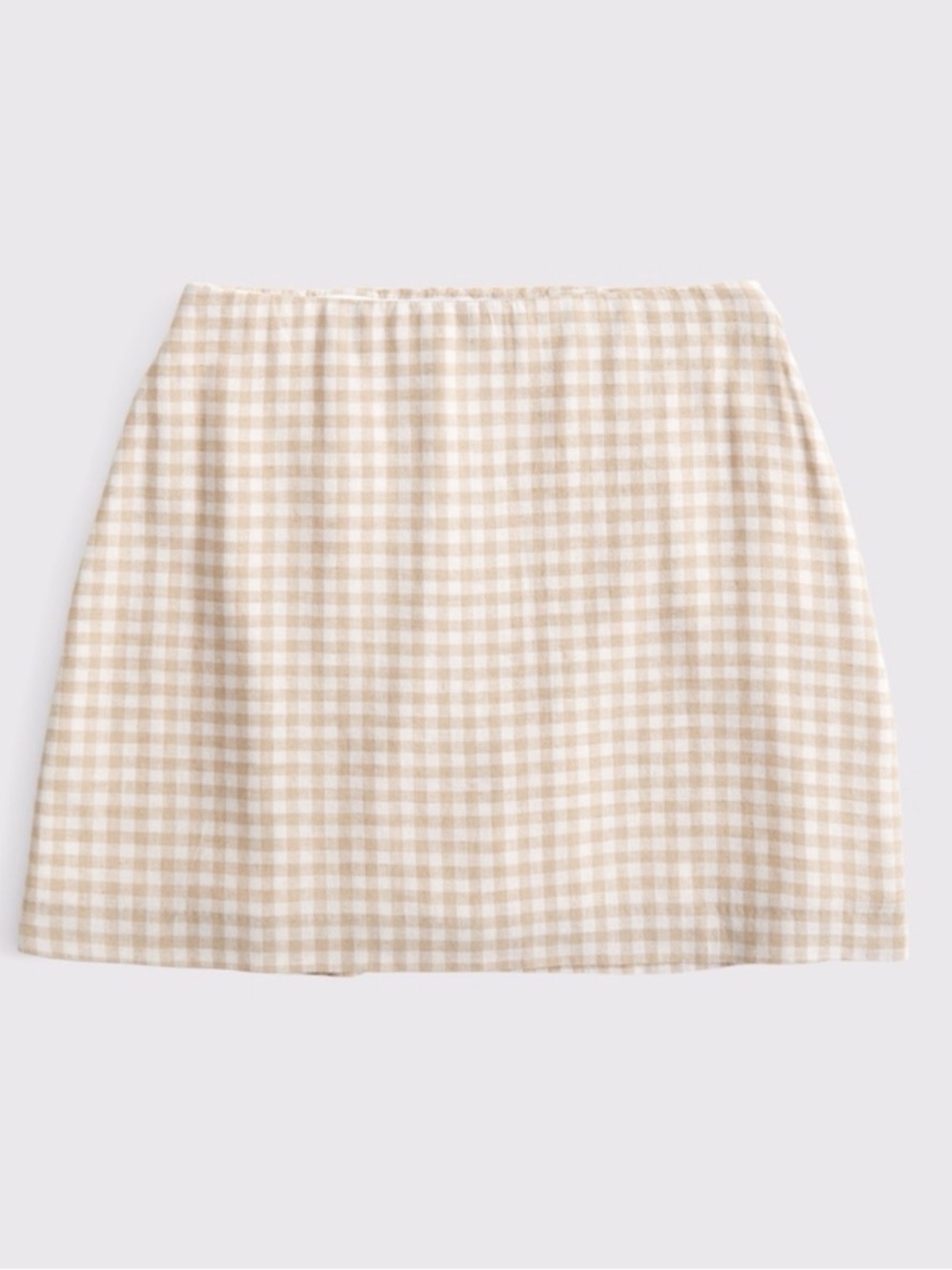 The A&F Scarlett Curve Love Linen-Blend Mini Skort
